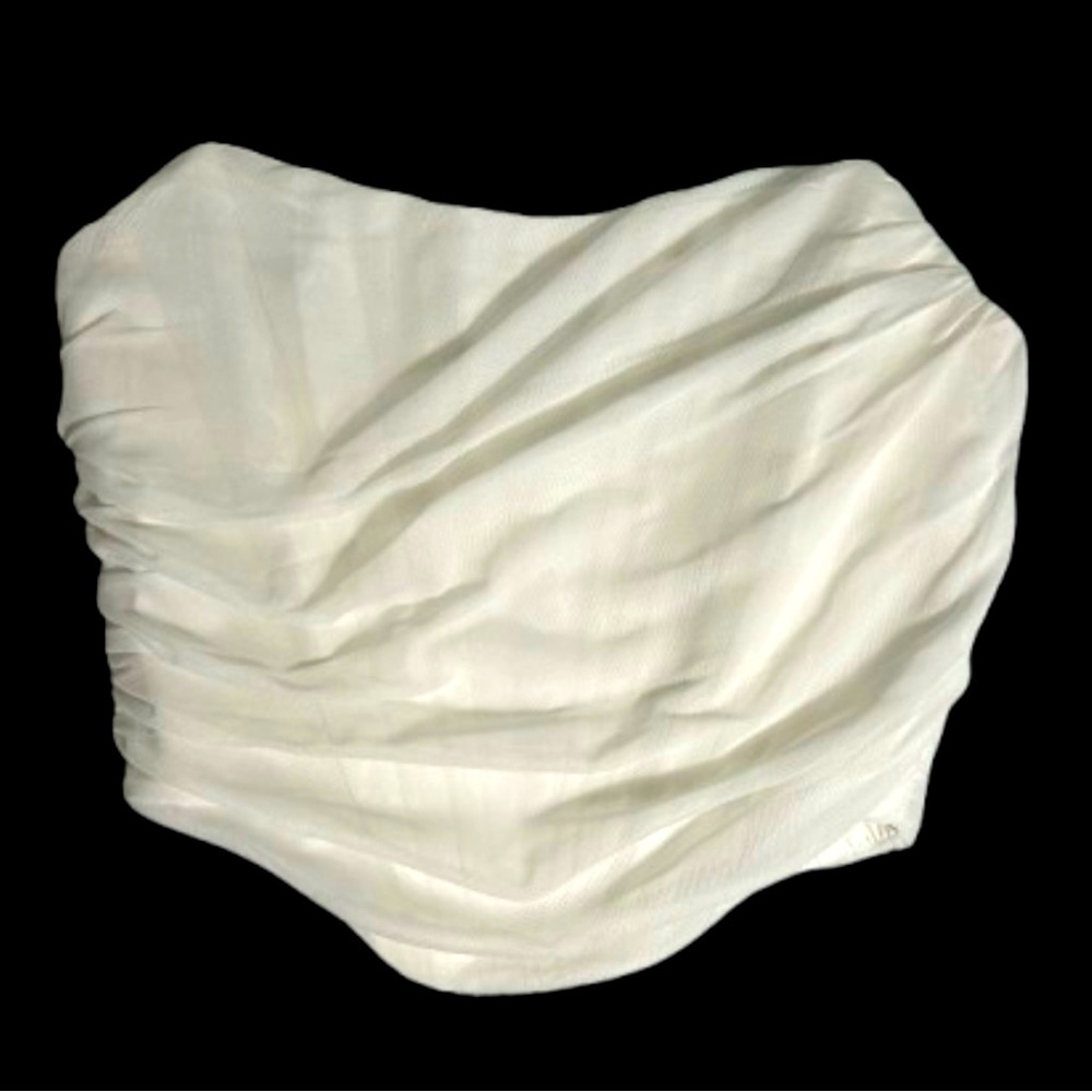 NWOT!! Elegant White Women's Crop Top